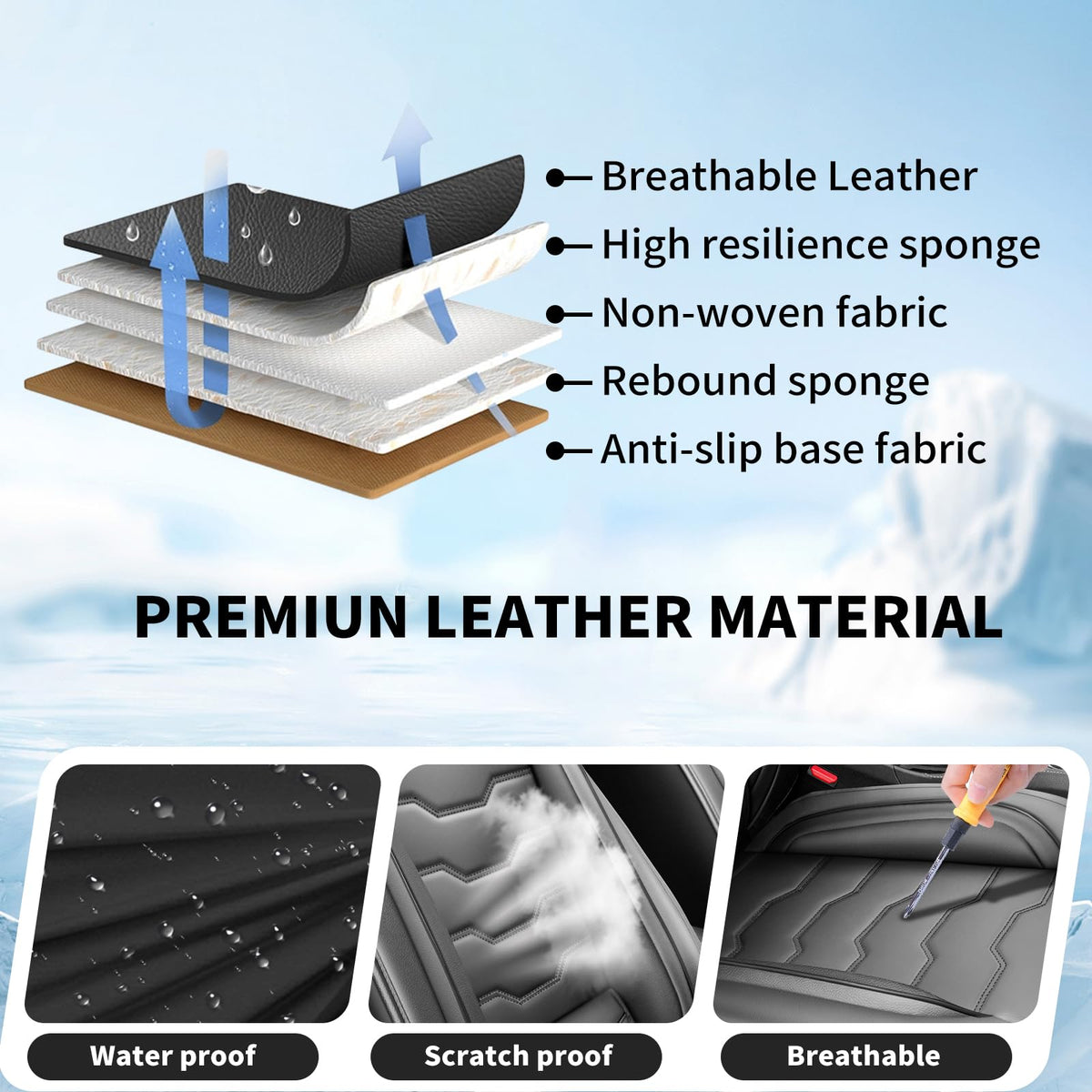 Black Car Seat Covers P93964