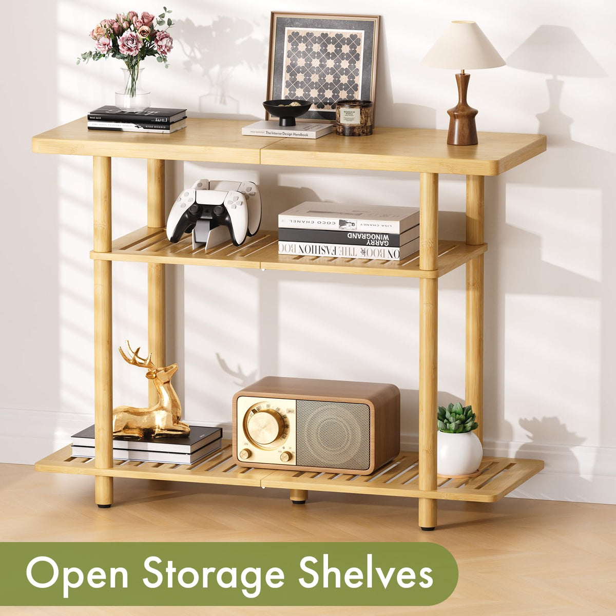Bamboo 3-Tier TV Stand for up to 32 Inch B661