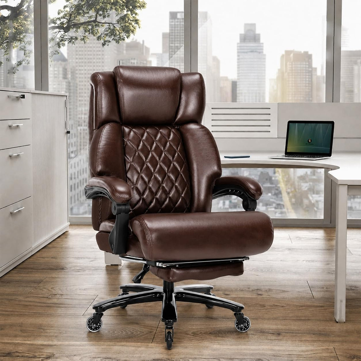 Big and Tall Office Chair with Footrest R515804