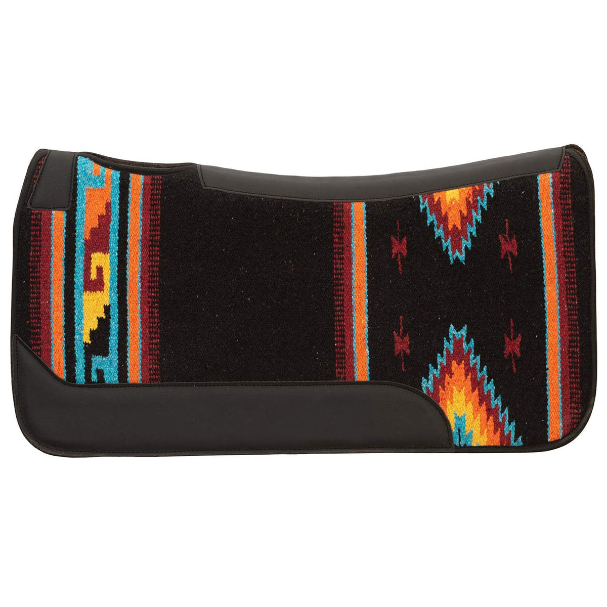 Pony Size Single Weave Wool Blend Contoured Western Saddle Pad P6171