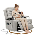 Grey Swivel Rocking Recliner O86033