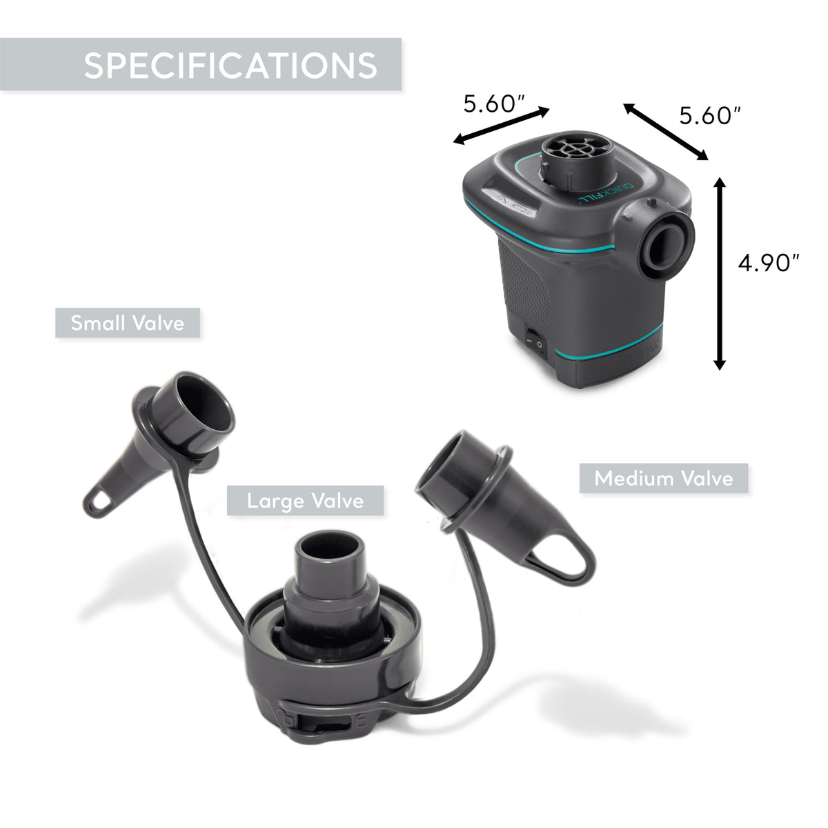 Blue 5-Person Floating with Electric Air Pump F199