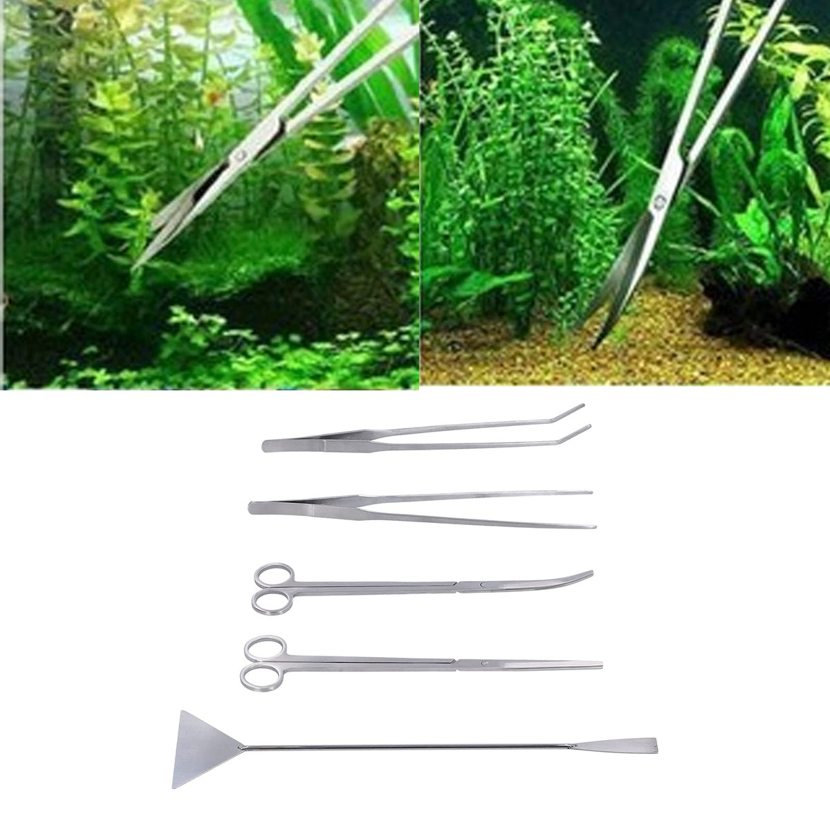5-in-1 Stainless Steel Aquarium Maintenance Kit G62689