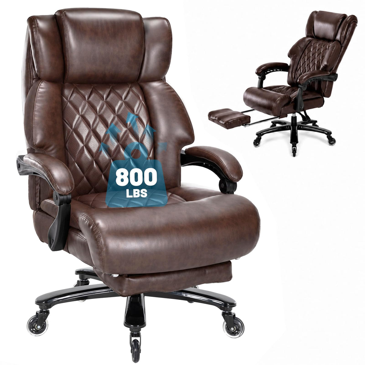 Big and Tall Office Chair with Footrest R515804