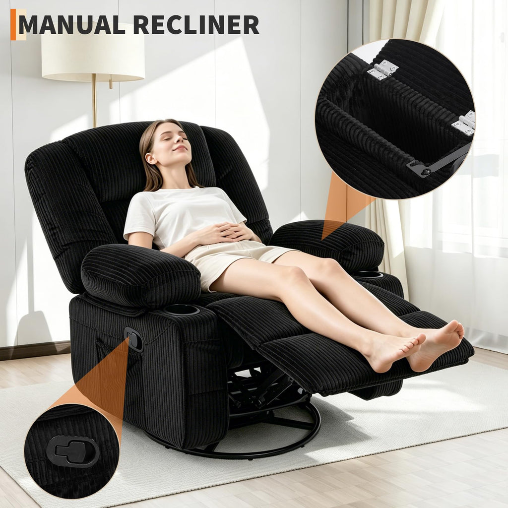 Oversized Swivel Rocker Recliner Chair E450961