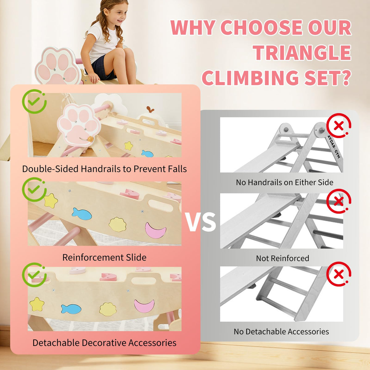7-in-1 Triangle Climbing Set E649