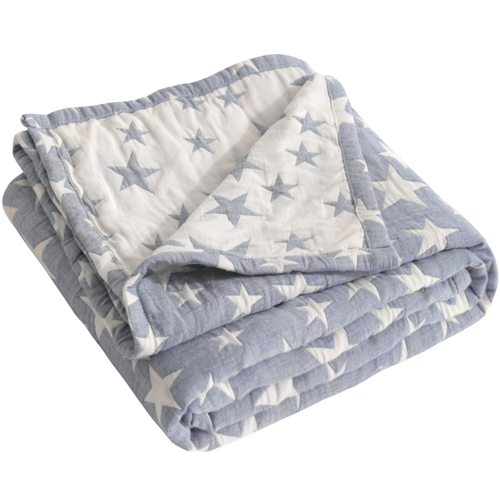 Blue Muslin Toddler Blanket T17385