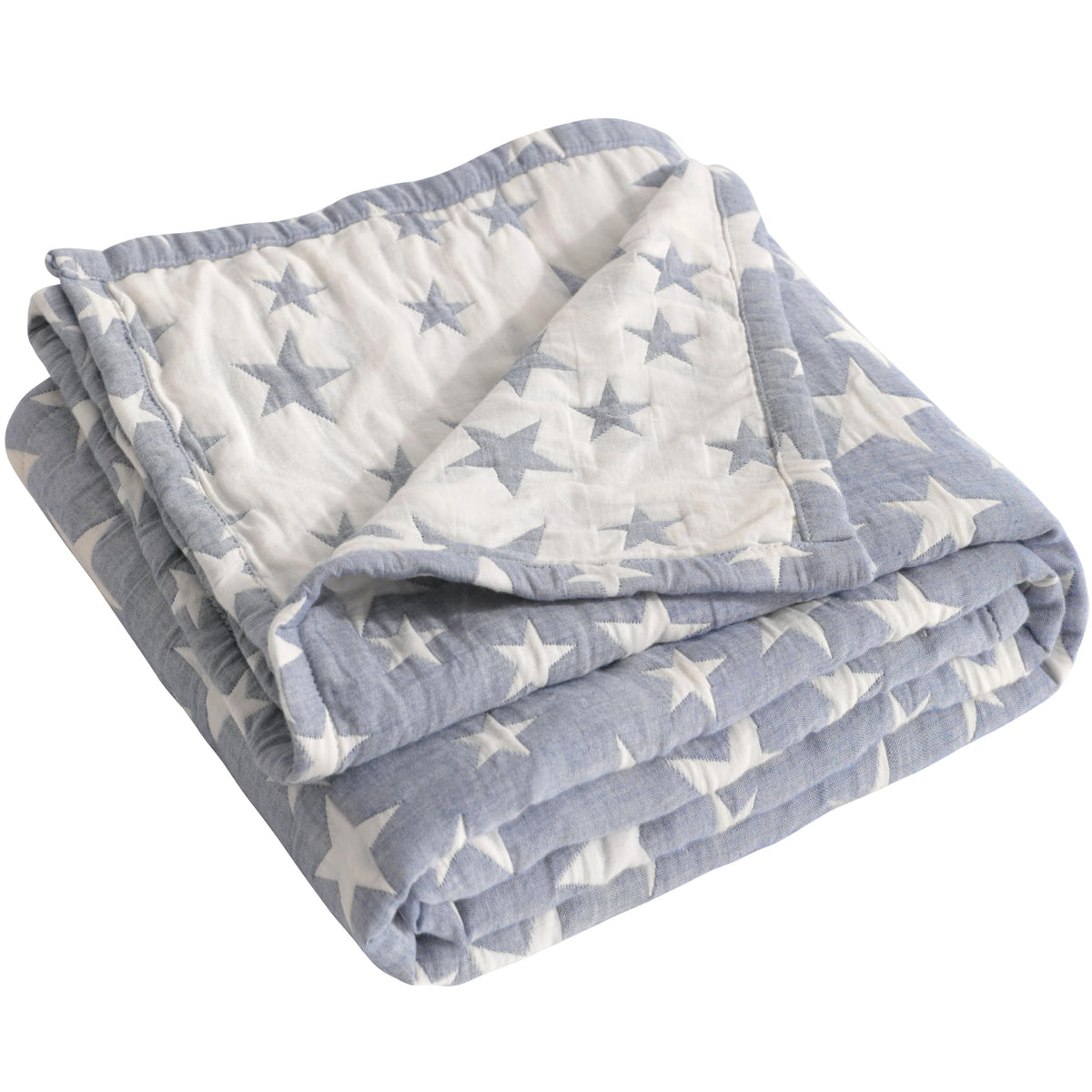 Blue Muslin Toddler Blanket T17385