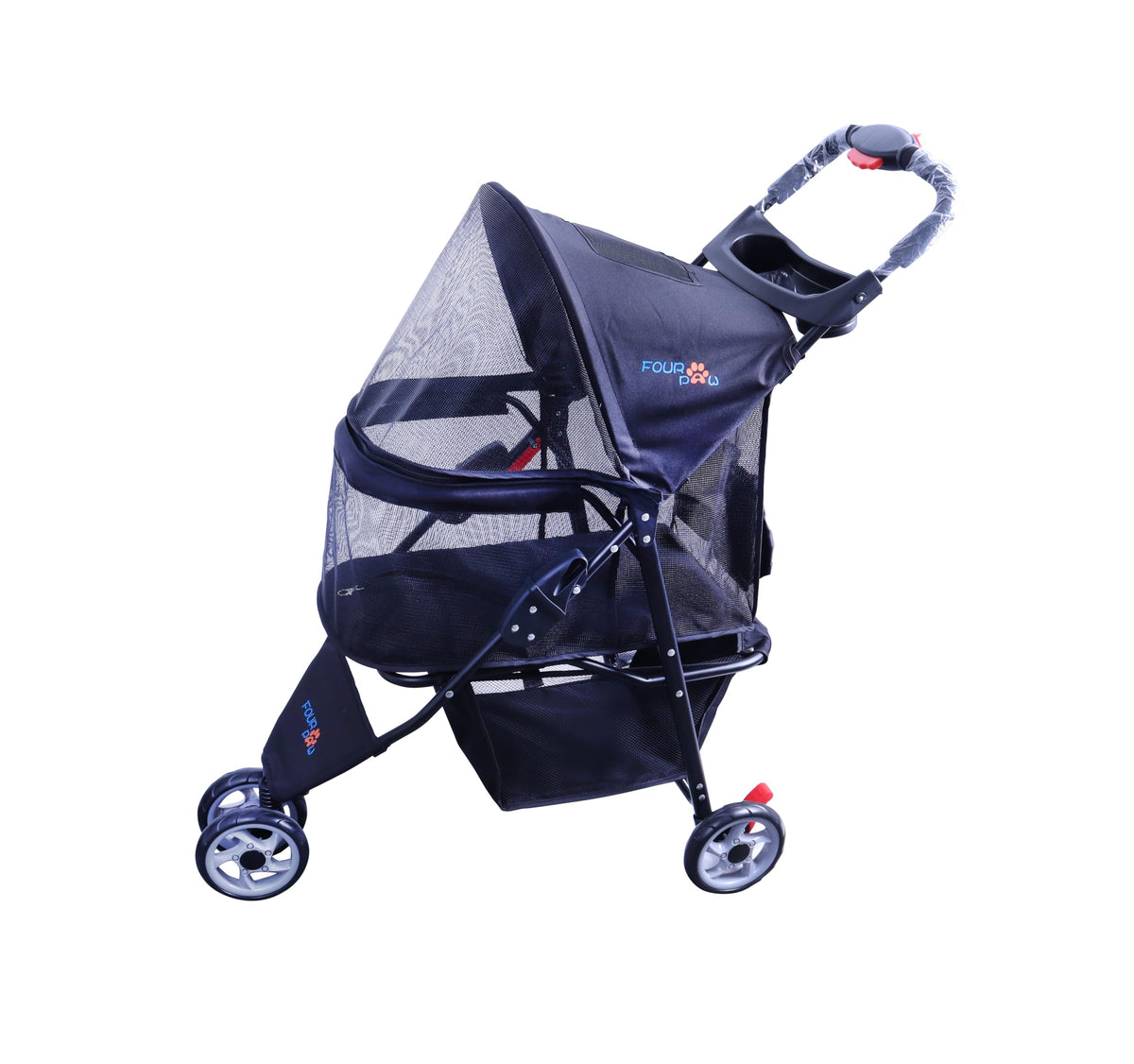 3 Wheels Pet Stroller with Storage Basket Q93241