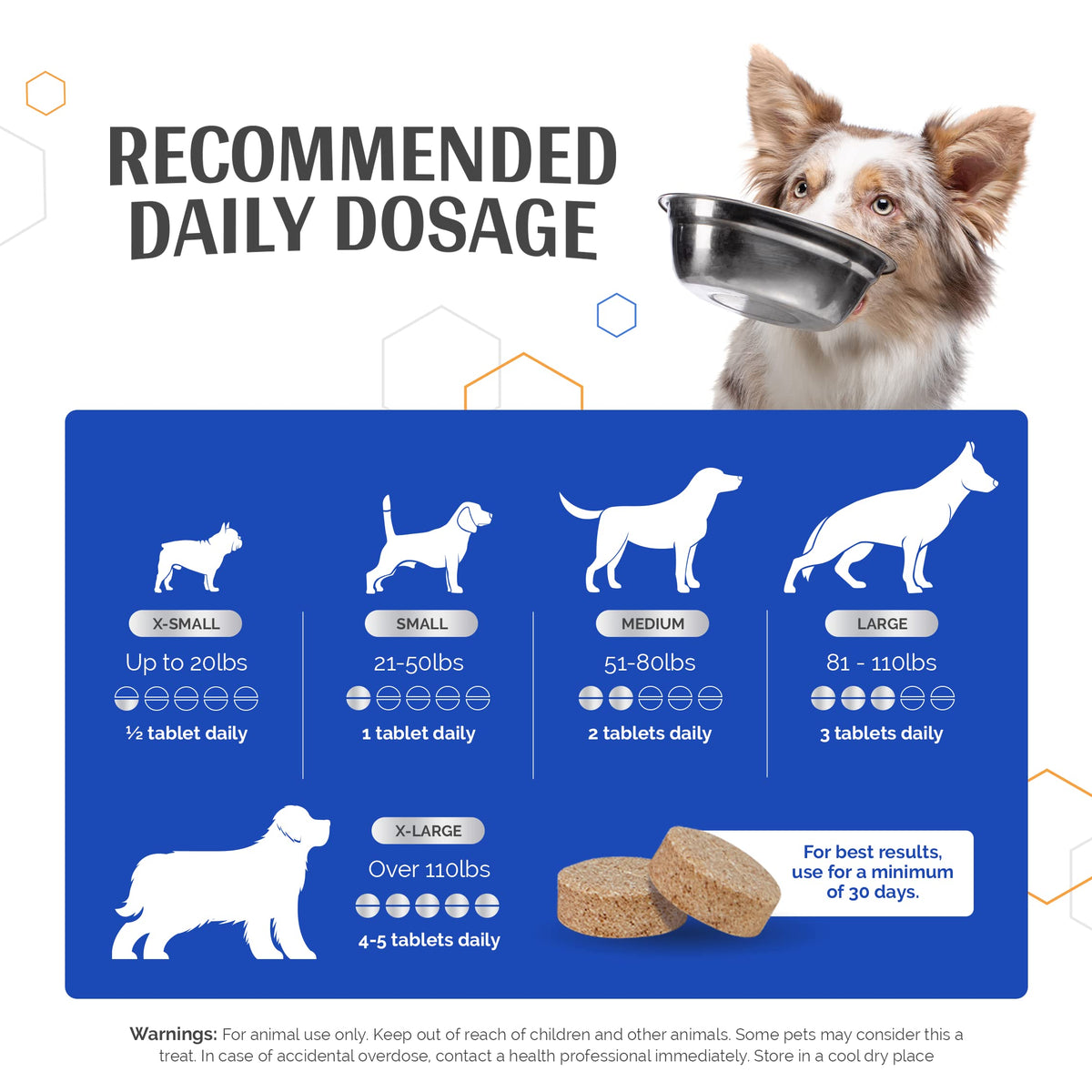 60 Chewable Tablets Joint Nutrition for Dogs B447656