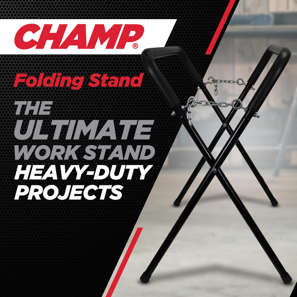 Heavy Duty Folding Stand, 32"-42" Adjustable Height C653