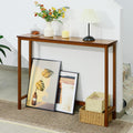 Bamboo Narrow Wood Console Table D59328