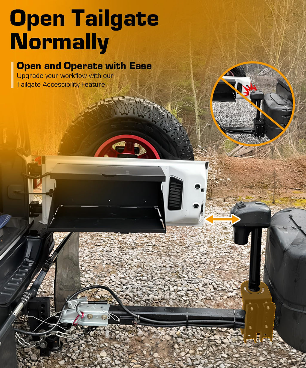 Black Steel Trailer Tongue Jack Stand Bracket A704849