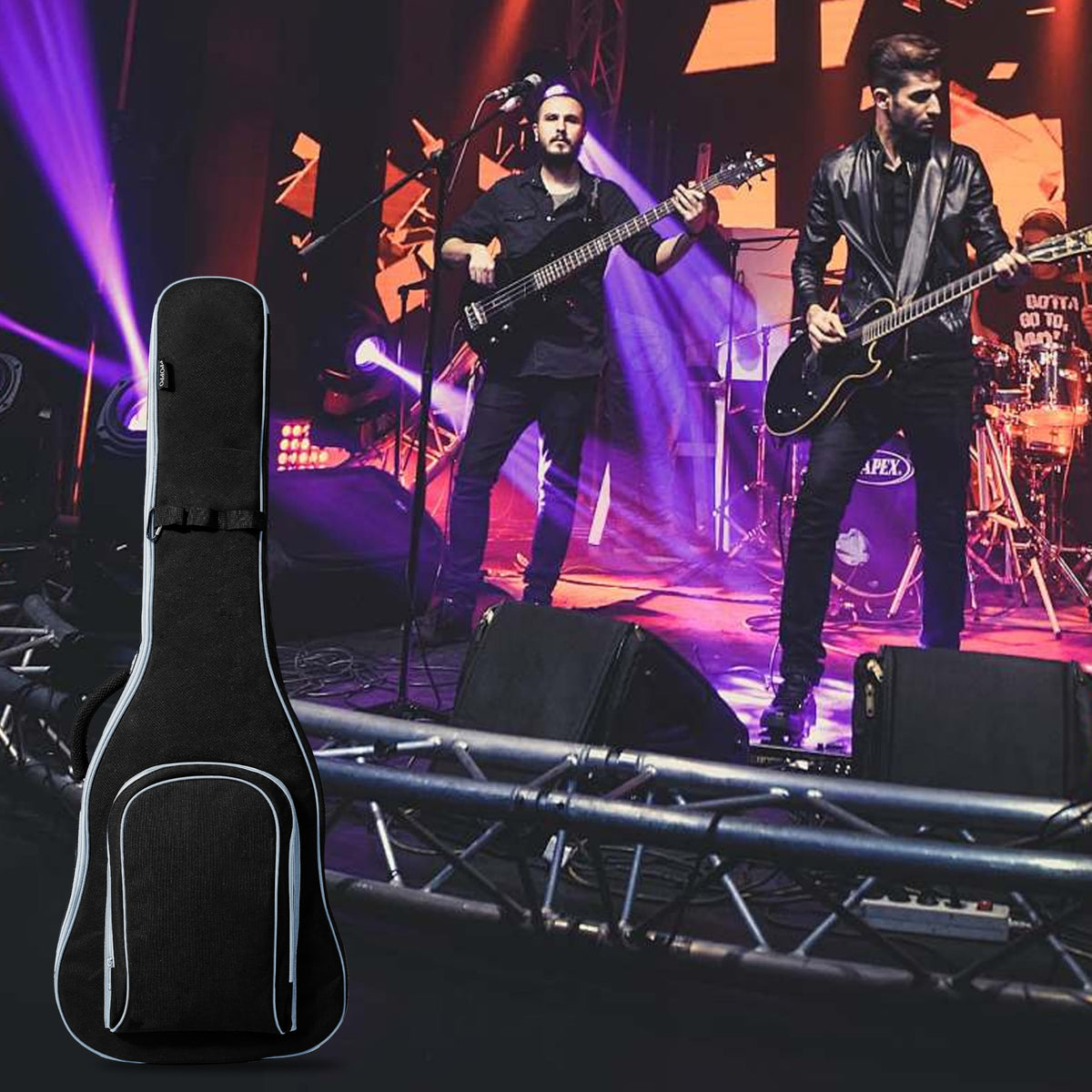 40 Inch 7mm Padded Waterproof Electric Guitar Gig Bag H273409