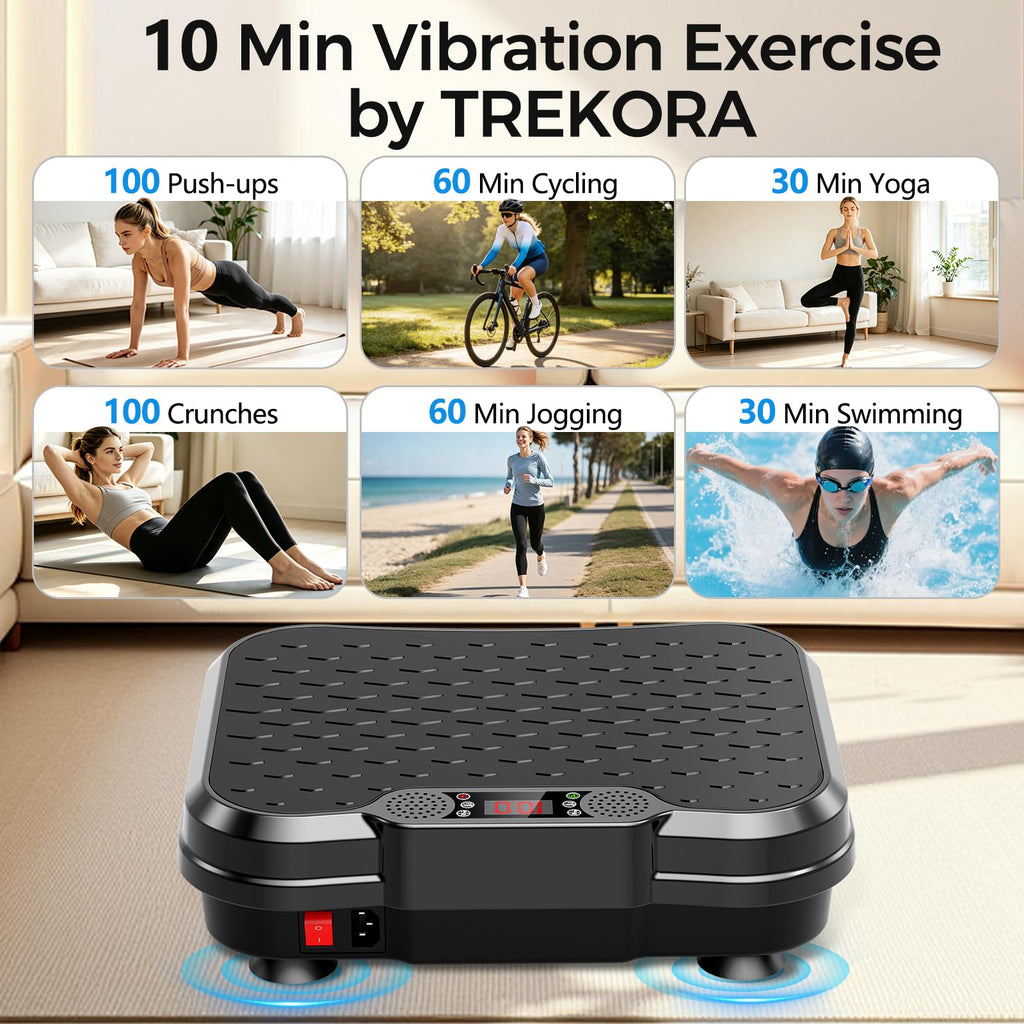 Vibration Plate Exercise Machine with Resistance Bands P860