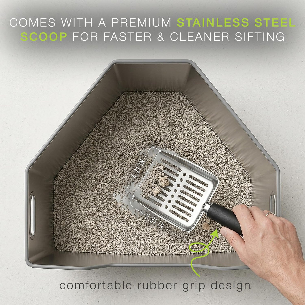 Stainless Steel Cat Litter Box W282