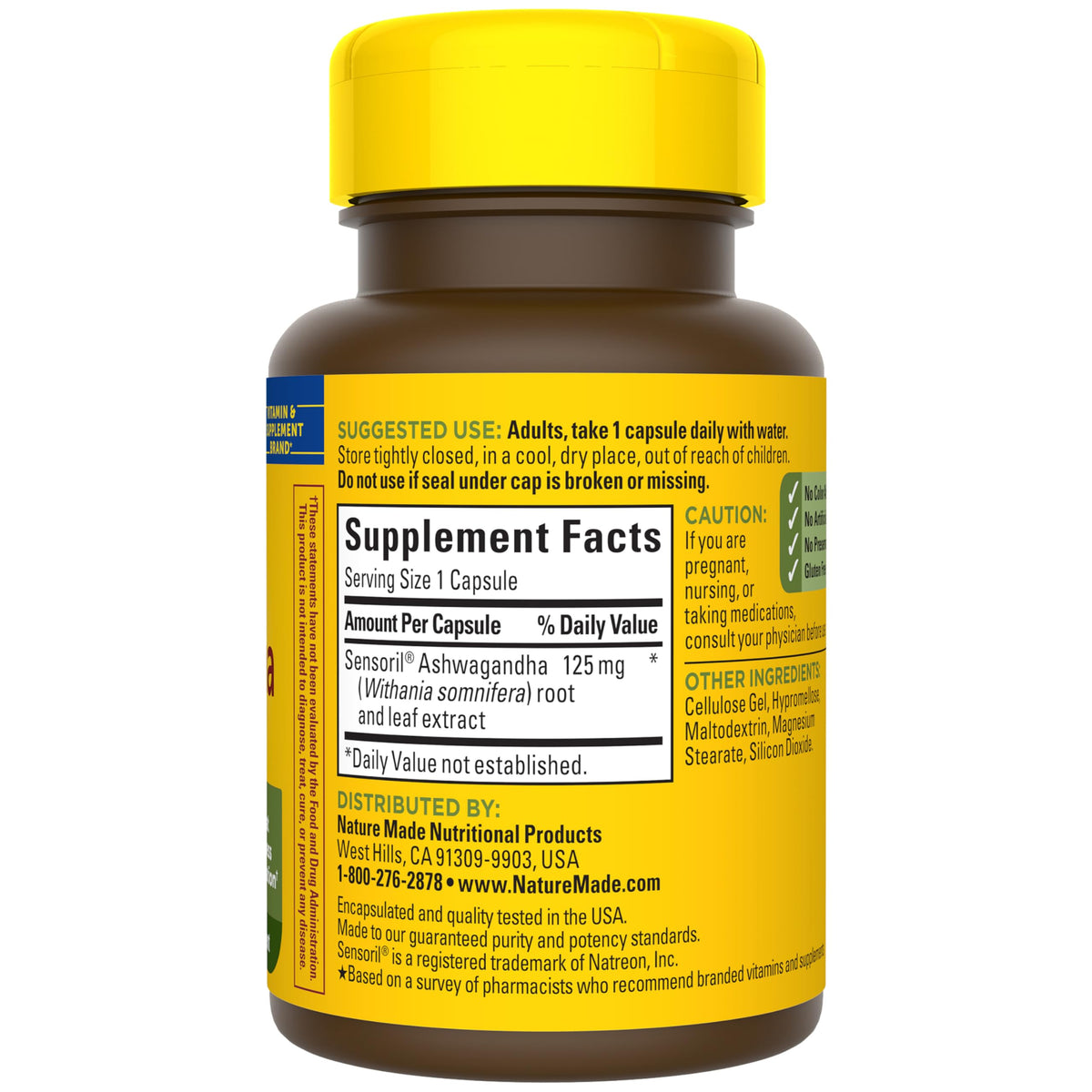 Ashwagandha Capsules 125mg 60 Capsules F41566