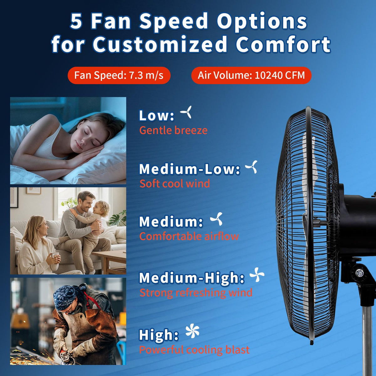 20 Inch Pedestal Fan R252