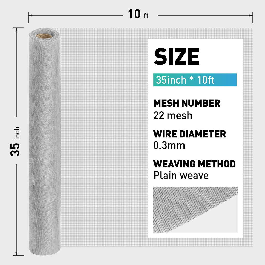 304 Stainless Steel Mesh Window Screen Roll H9765