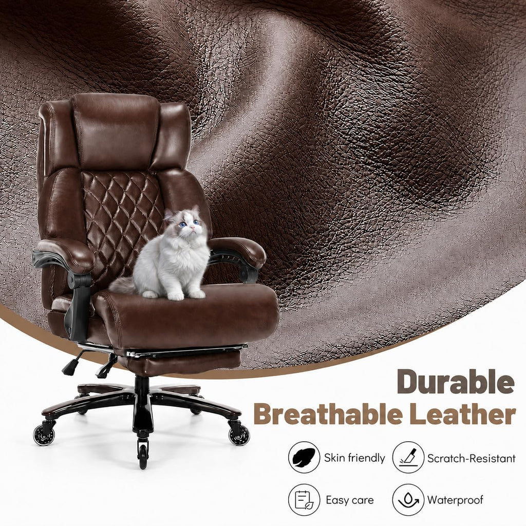 Big and Tall Office Chair with Footrest R515804