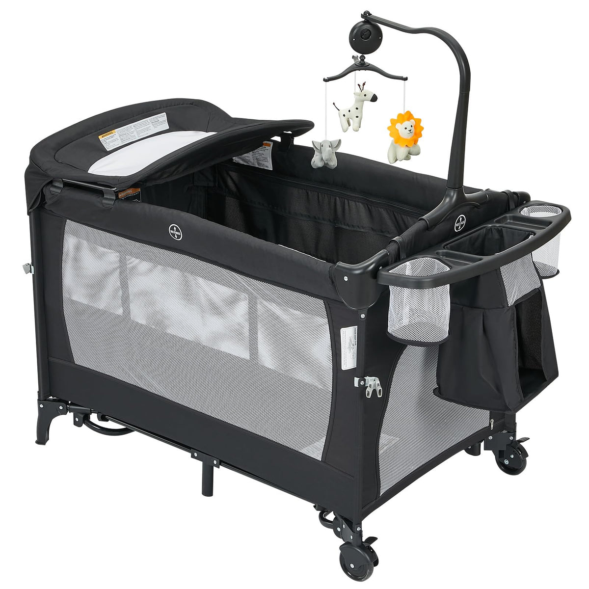 4 in 1 Pack and Play with Bassinet, Changing Table, Playpen and Carry Bag B420018