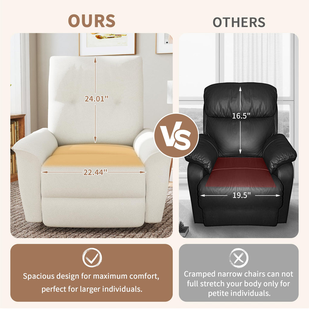 Power Swivel Rocker Recliner Chair with Phone Holder and USB Ports F113