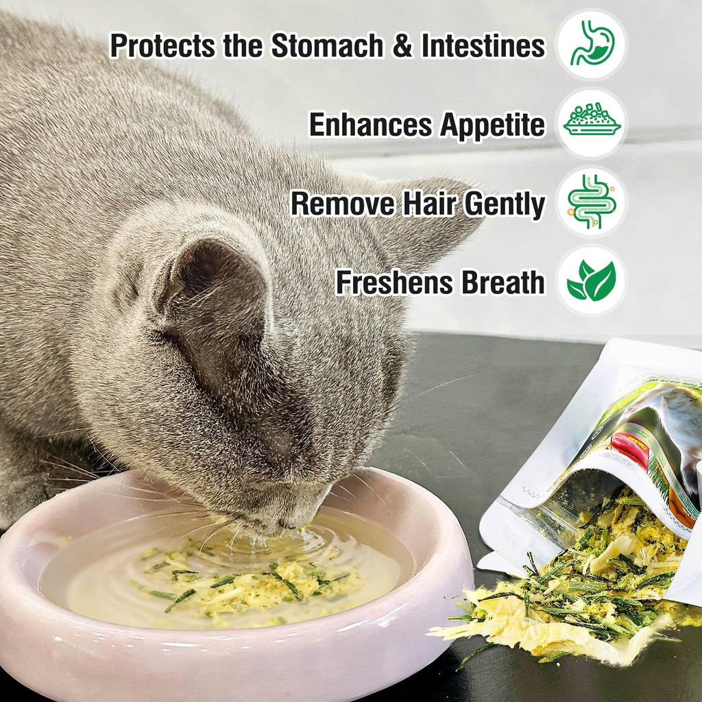 Freeze Drying Cat Grass Treats with Chicken & Egg Yolk 2.3 oz E684