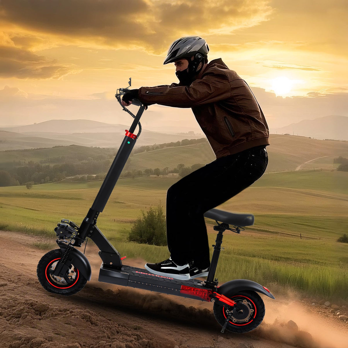 1200W Motor 30 MPH 30 Miles Range Folding Electric Scooter with Seat X11489
