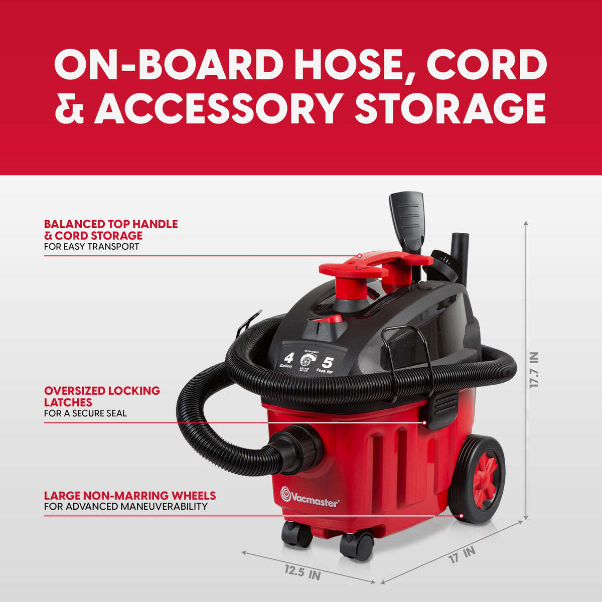 4-Gal Compact Wet/Dry Vacuum H9129