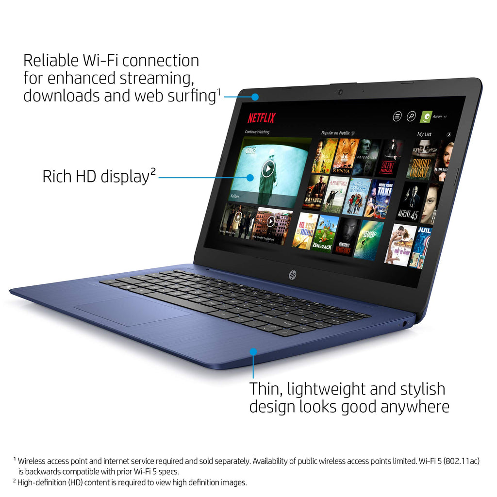 14-inch Laptop, Intel Celeron N4000, 4 GB RAM, 32 GB eMMC, Royal Blue N66052