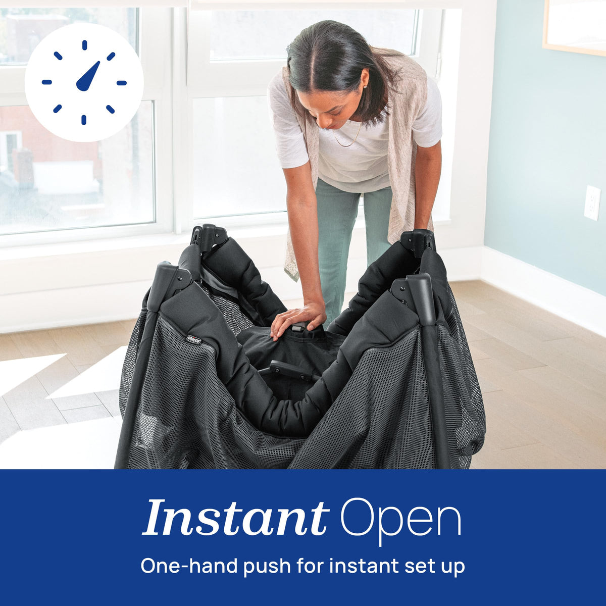 Instant Setup Playard with Bassinet and Carry Bag O17580