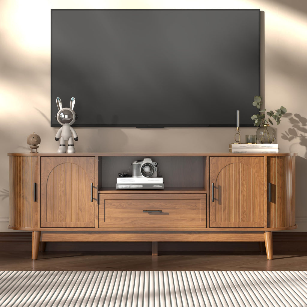 63" Fluted TV Stand with Drawers S95591