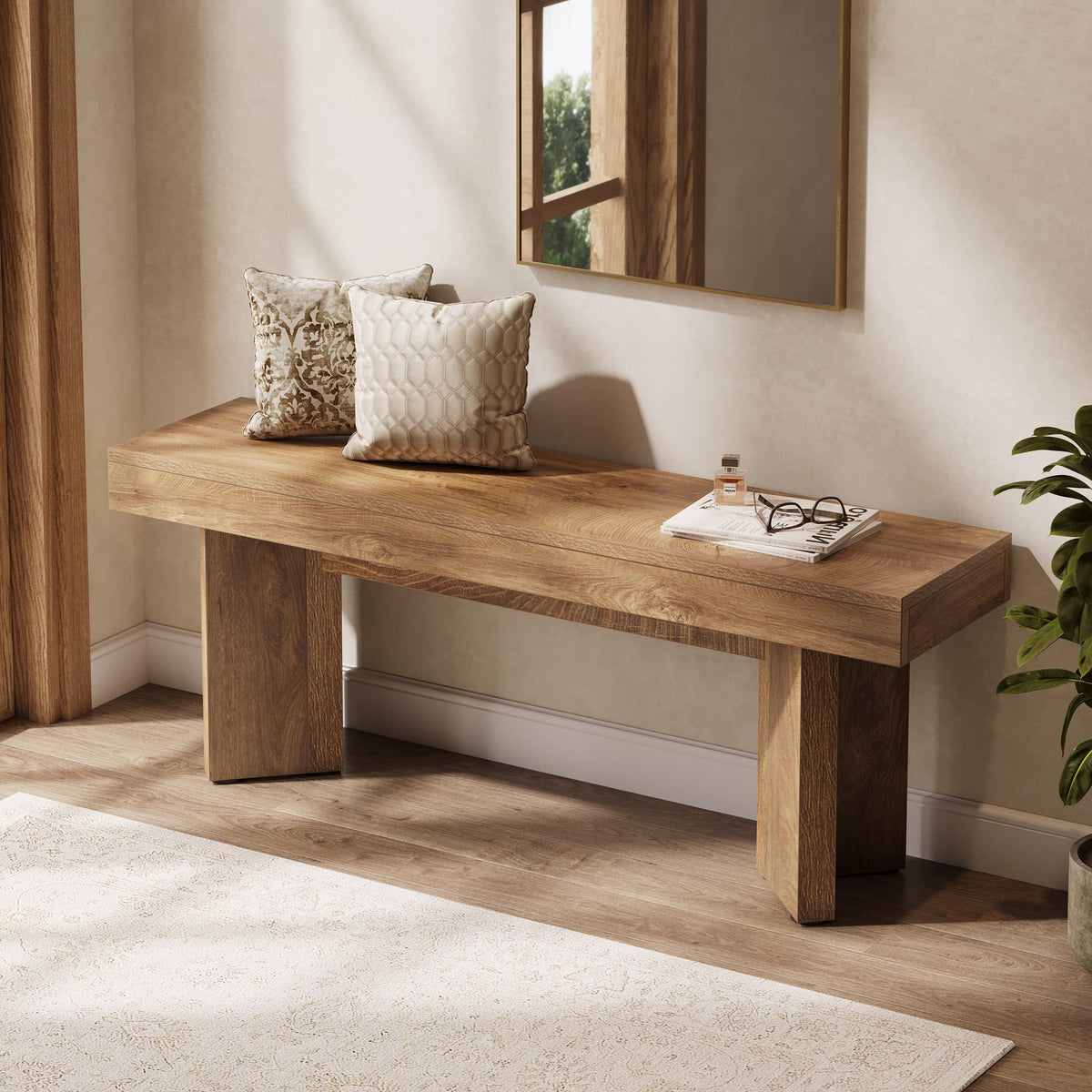 47" Wooden Bench U137533