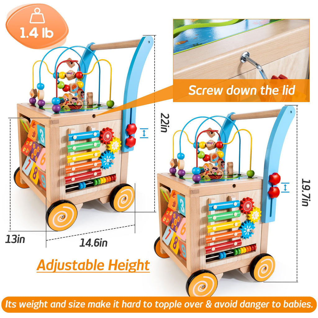 Wooden Activity Cube Baby Walker U539