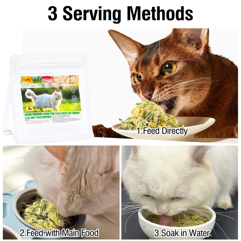Freeze Drying Cat Grass Treats with Chicken & Egg Yolk 2.3 oz E684