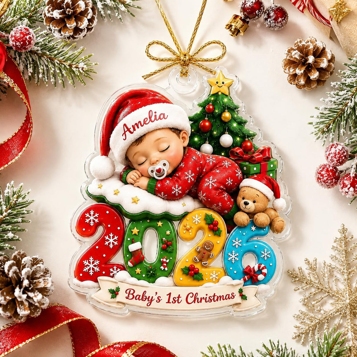 Baby First Christmas Ornament 2026 Y24723