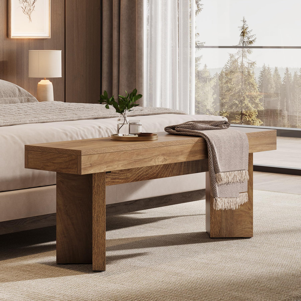 47" Wooden Bench U137533