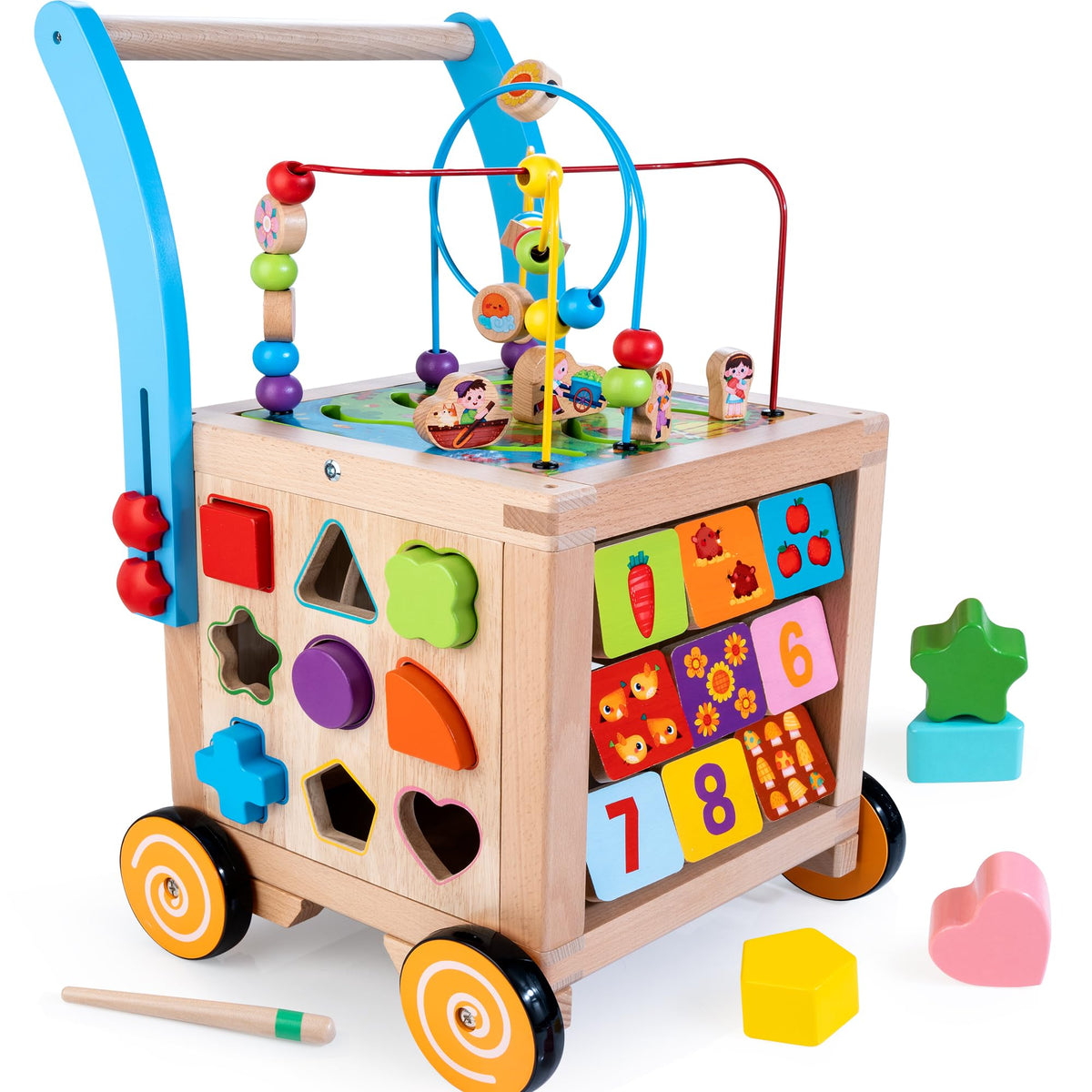 Wooden Activity Cube Baby Walker U539