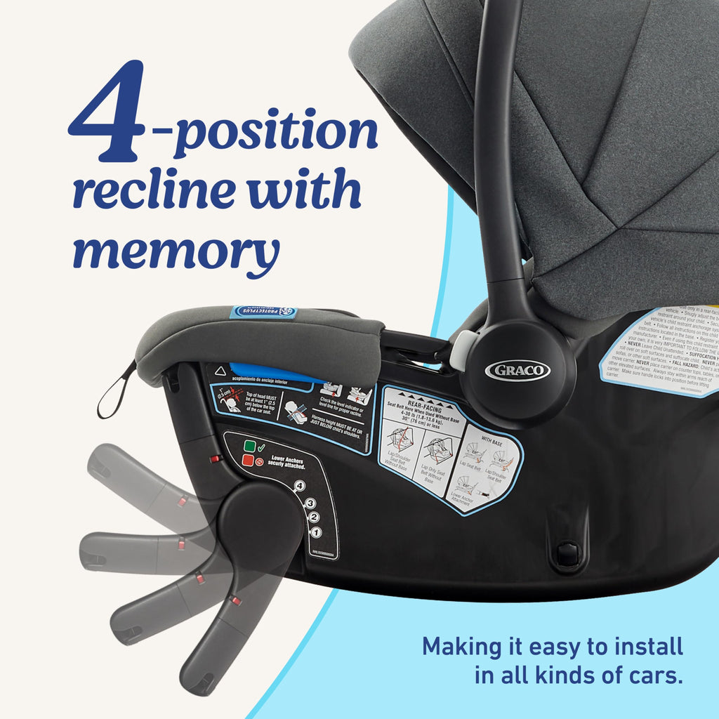 Infant Car Seat, Lightweight, Reclining Rear Facing Q187350