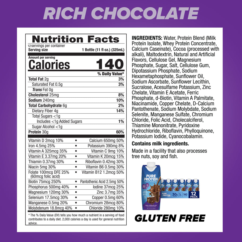 Chocolate Protein Shake & Bars, 12 Count Q874
