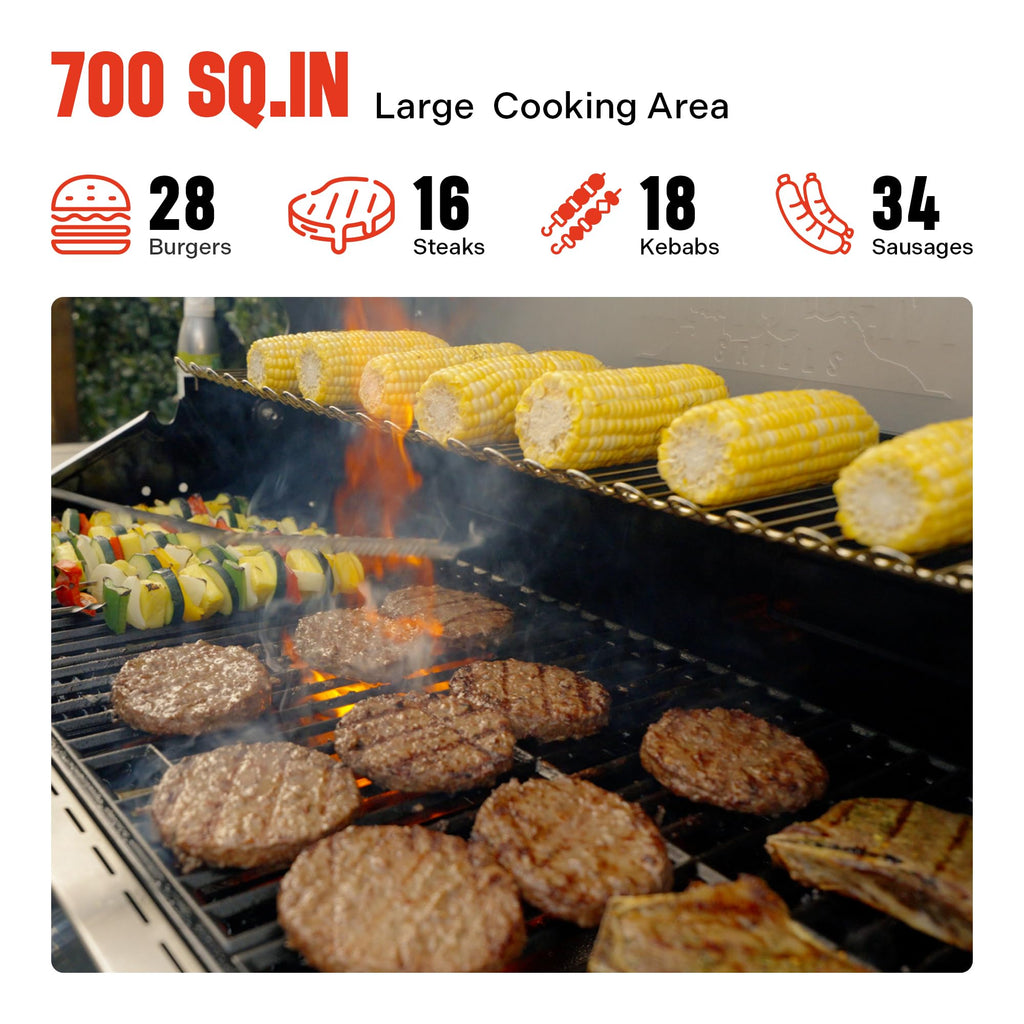 4+2 Burner Propane Gas Grill Stainless Steel I263633
