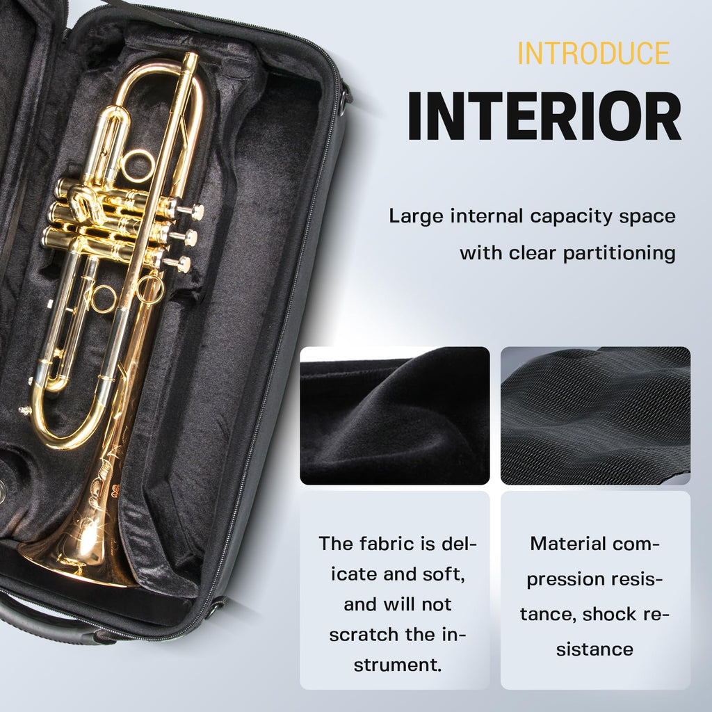 Trumpet Case with Backpack Straps U20296