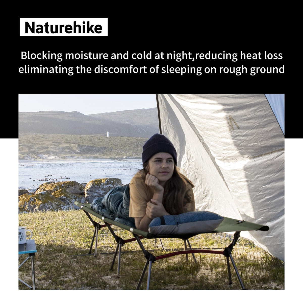 Height Adjustable Ultralight Folding Camping Cot W714