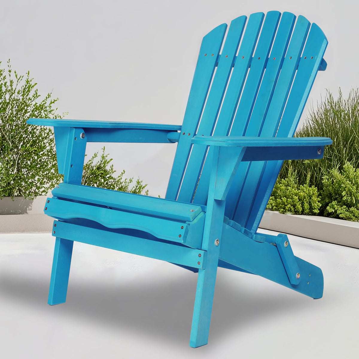 Solid Wood Folding Adirondack Chairs Set of 2 T475
