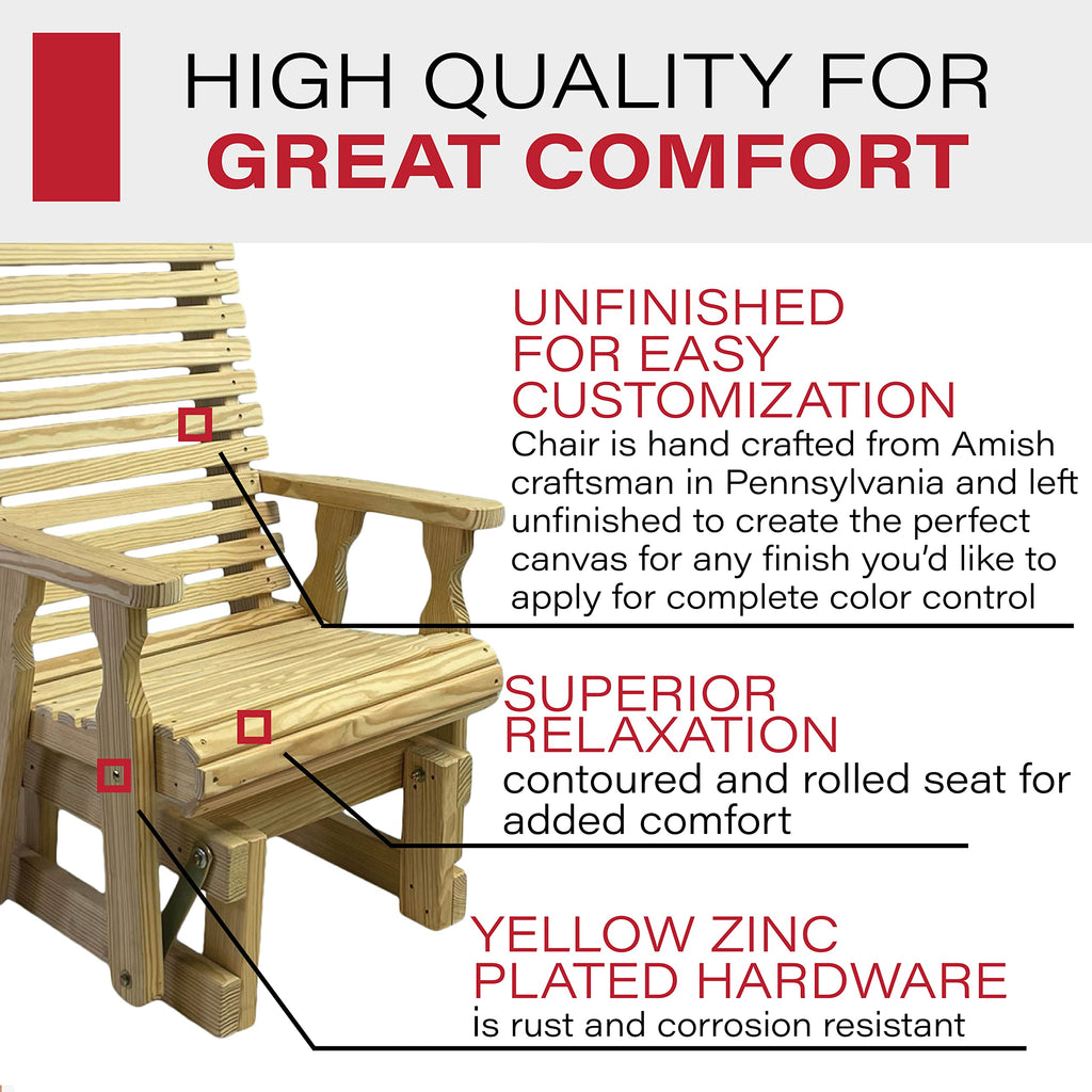 Treated Pine Glider Chair E177