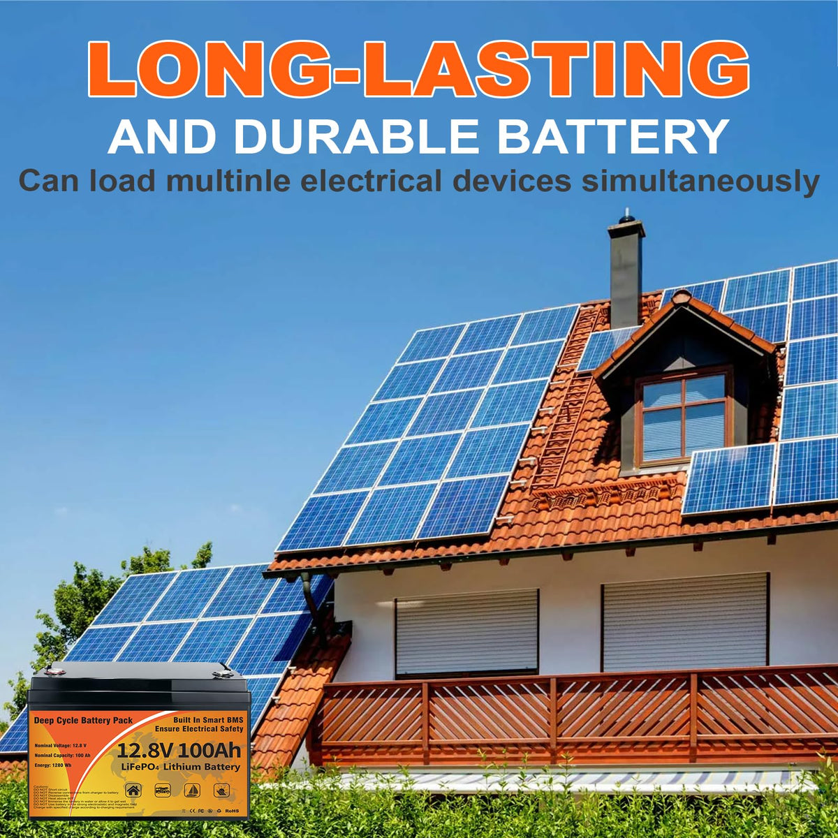 12V 100Ah LiFePO4 Deep Cycle Battery N59358