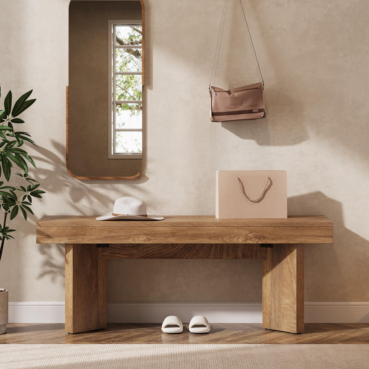 47" Wooden Bench U137533