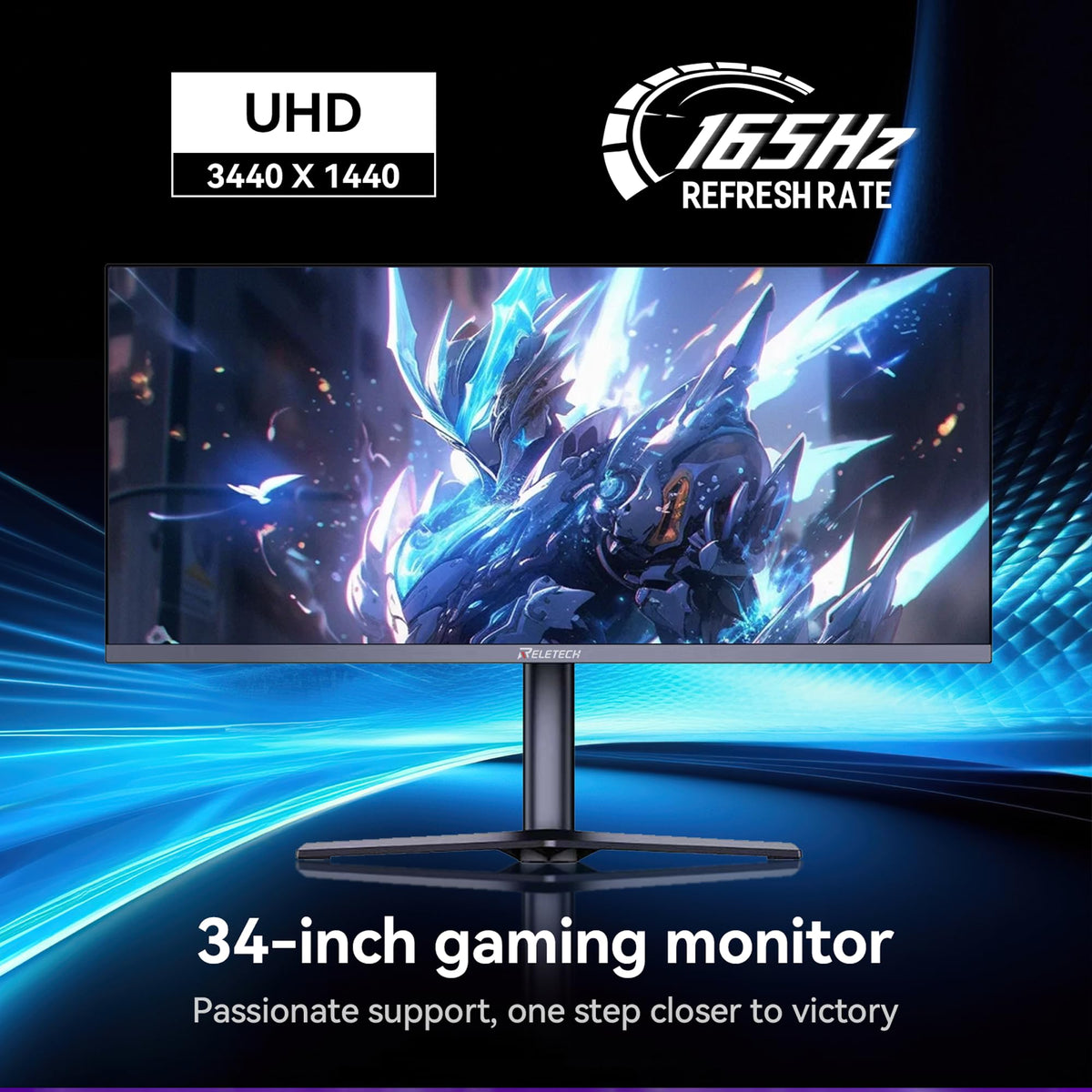 34 Inch Curved Ultrawide Gaming Monitor 21:9 WQHD 165Hz X67287