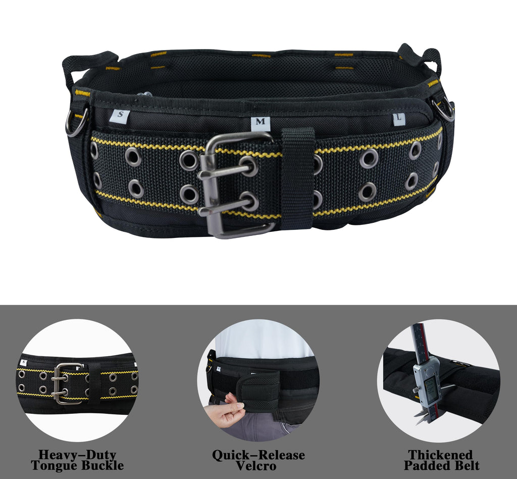 Padded Heavy Duty Work Belt with D Ring T2615