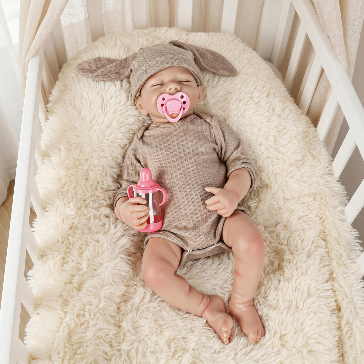 20 Inch Lifelike Reborn Baby Doll with Soft Vinyl Body A18577